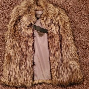 Nwt faux fur vest
